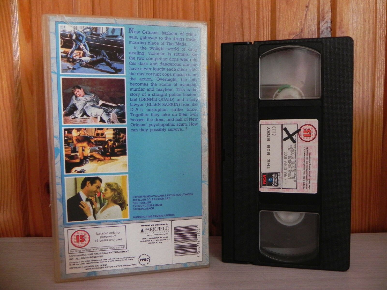 The Big Easy (1986) - Internal Affairs - Police Action - Dennis Quaid - Pal VHS-