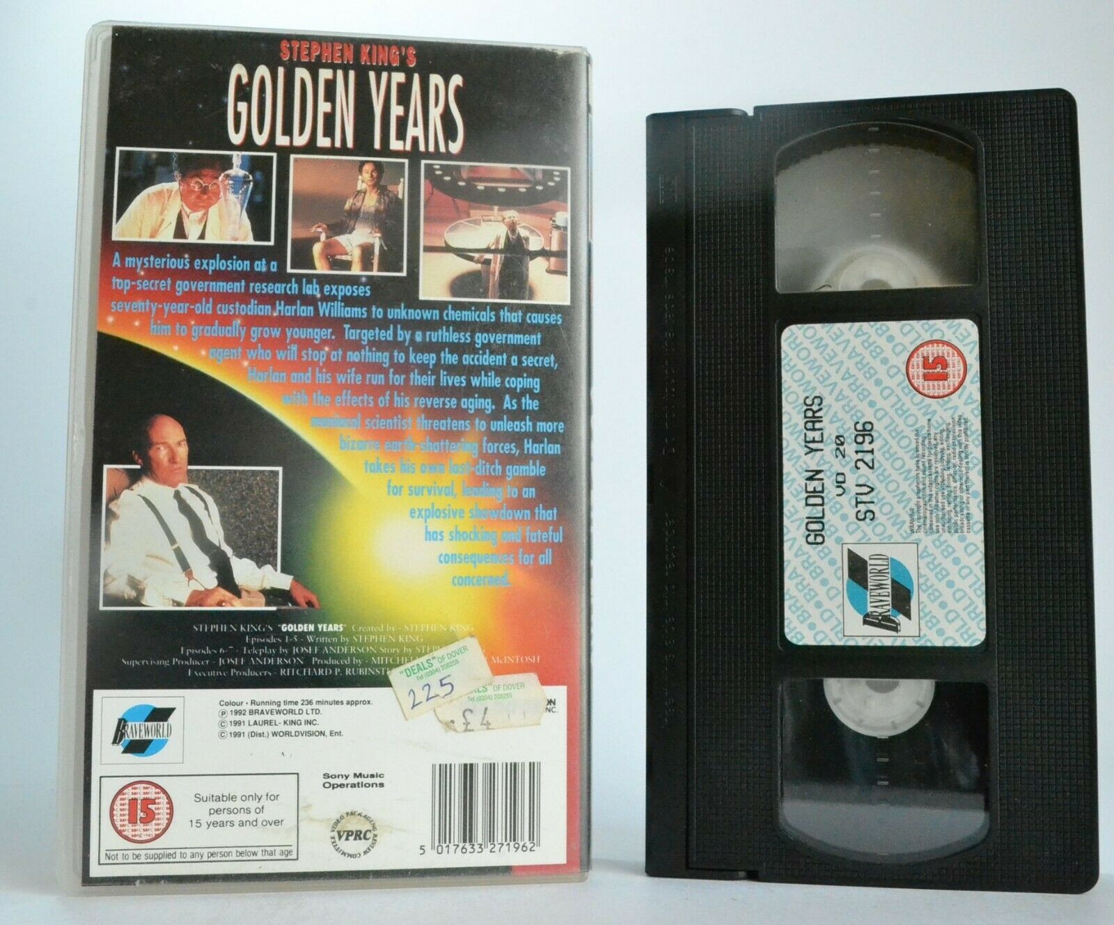 Golden Years: By Stephen King - (1992) Braveworld - TV Sci-Fi Thriller - Pal VHS-