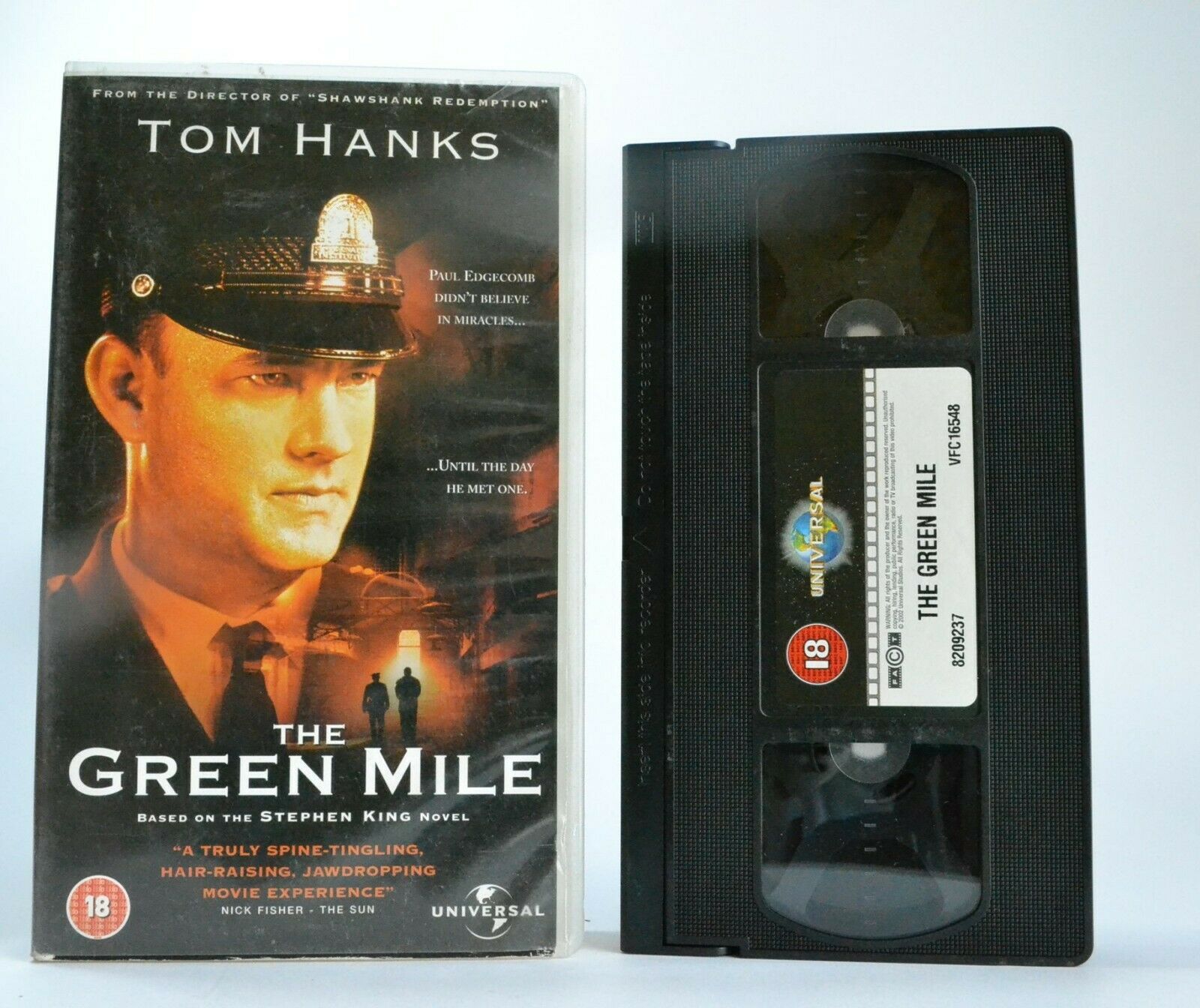 The Green Mile (1999): Stephen King - Prison Fantasy Drama - Tom Hanks - Pal VHS-