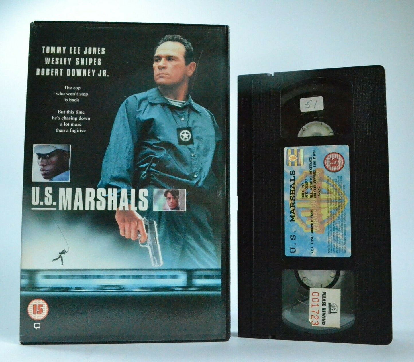 U.S.Marshals: Crime Thriller (1998) - Large Box - T.Lee Jones/W.Snipes - VHS-