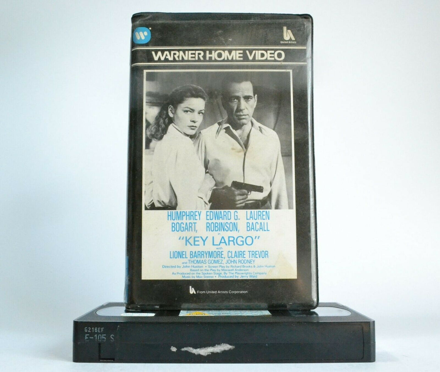 Key Largo: Warner Pre-Cert - Noir Crime Drama - Humphrey Bogart - Pal VHS-