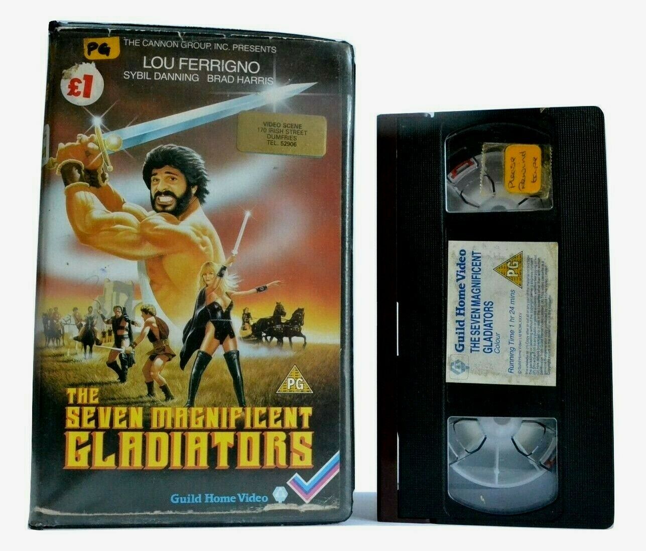 The Seven Magnificat Gladiators: Italian Peplum Film - Lou Ferringo - Pal VHS-
