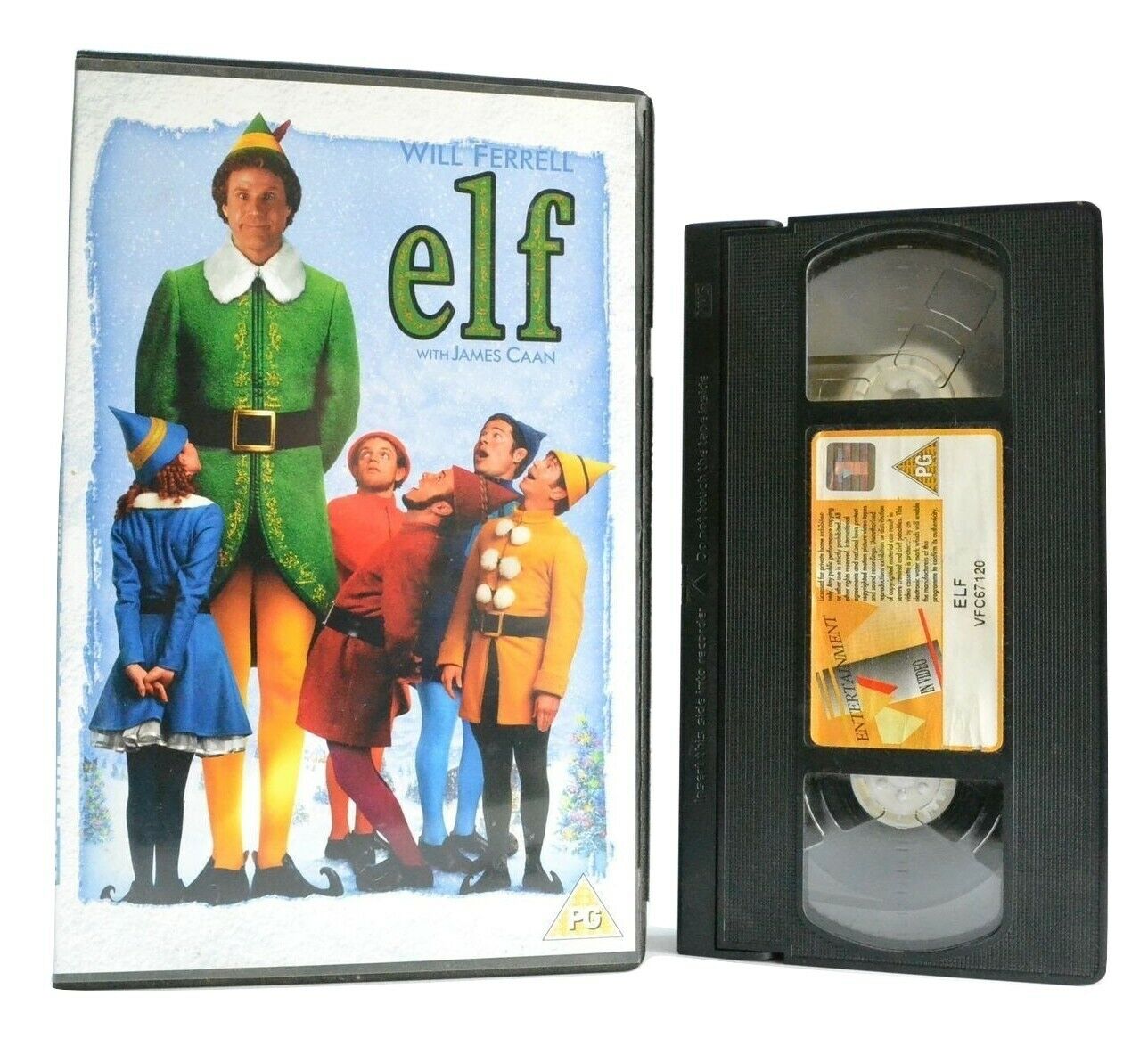 Elf: Christmas Comedy Film - Large Box (2004) - Will Ferrell/James Caan - VHS-