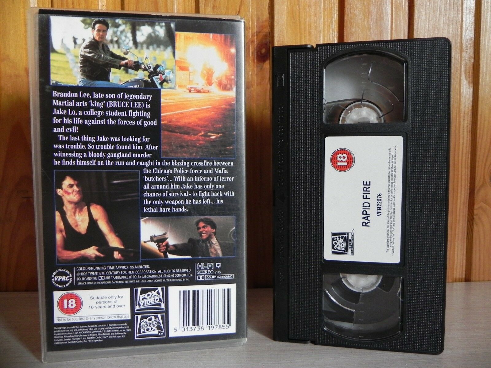 Rapid Fire - Brandon Lee - Final Full Movie 1992 - Kung-Fu - Martial Arts - VHS-