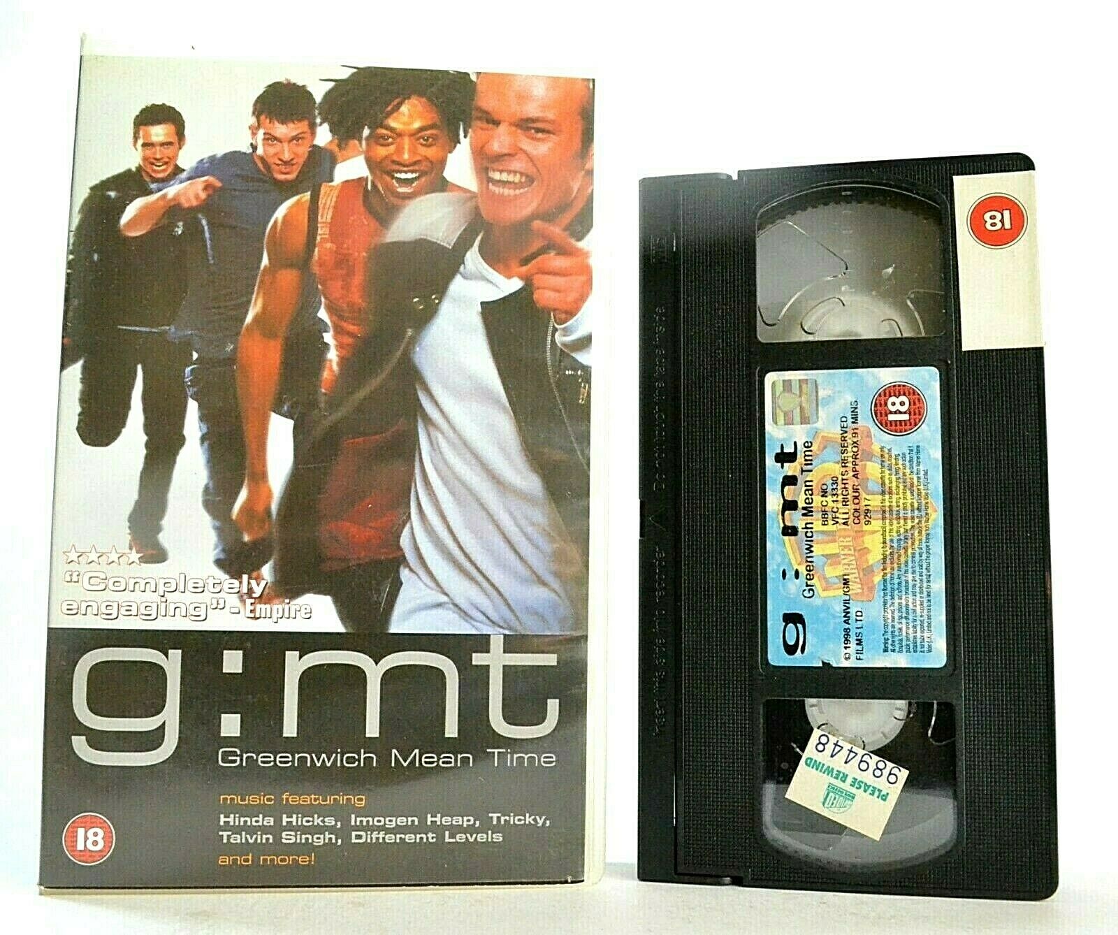 G:MT [Greenwich Mean Time]: (1999) British Drama - Large Box - Acid Jazz - VHS-