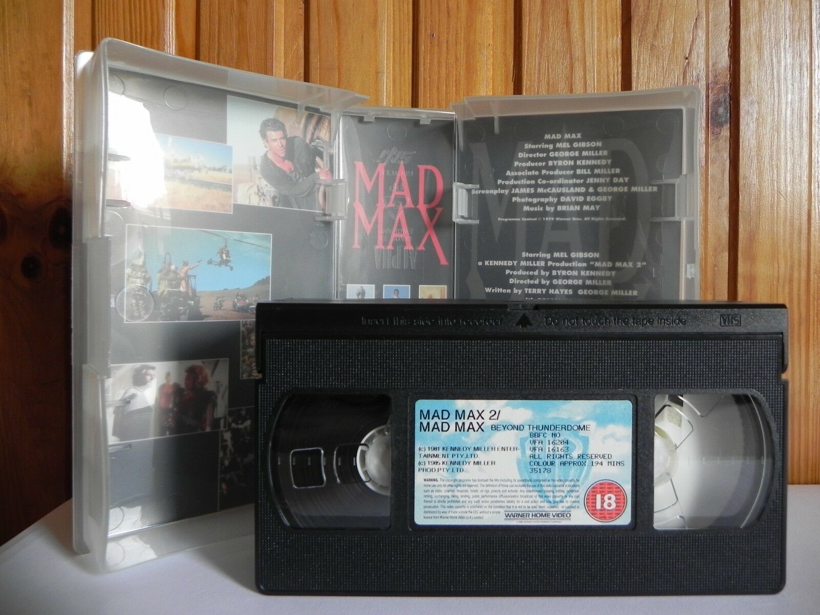 Mad Max: The Complete Action Set - Warner Home - Sci-Fi - Mel Gibson - Pal VHS-