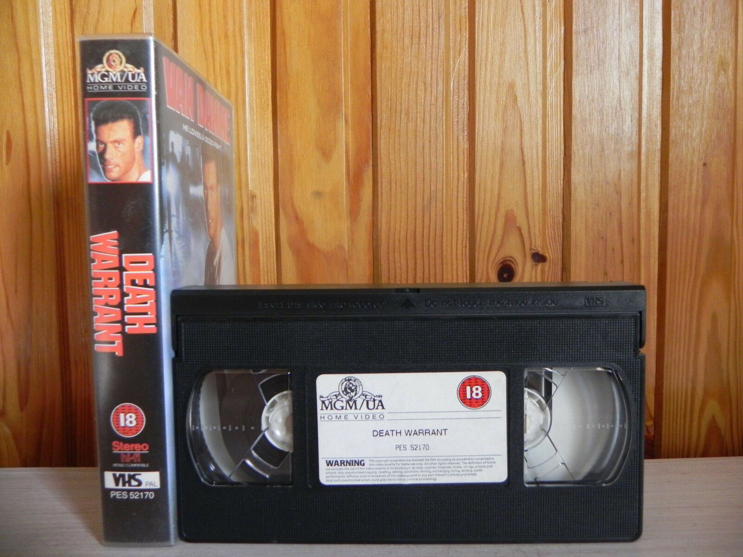Death Warrant - MGM/UA - Jean-Claude Van Damme - Kick Boxing Mastery - Pal VHS-