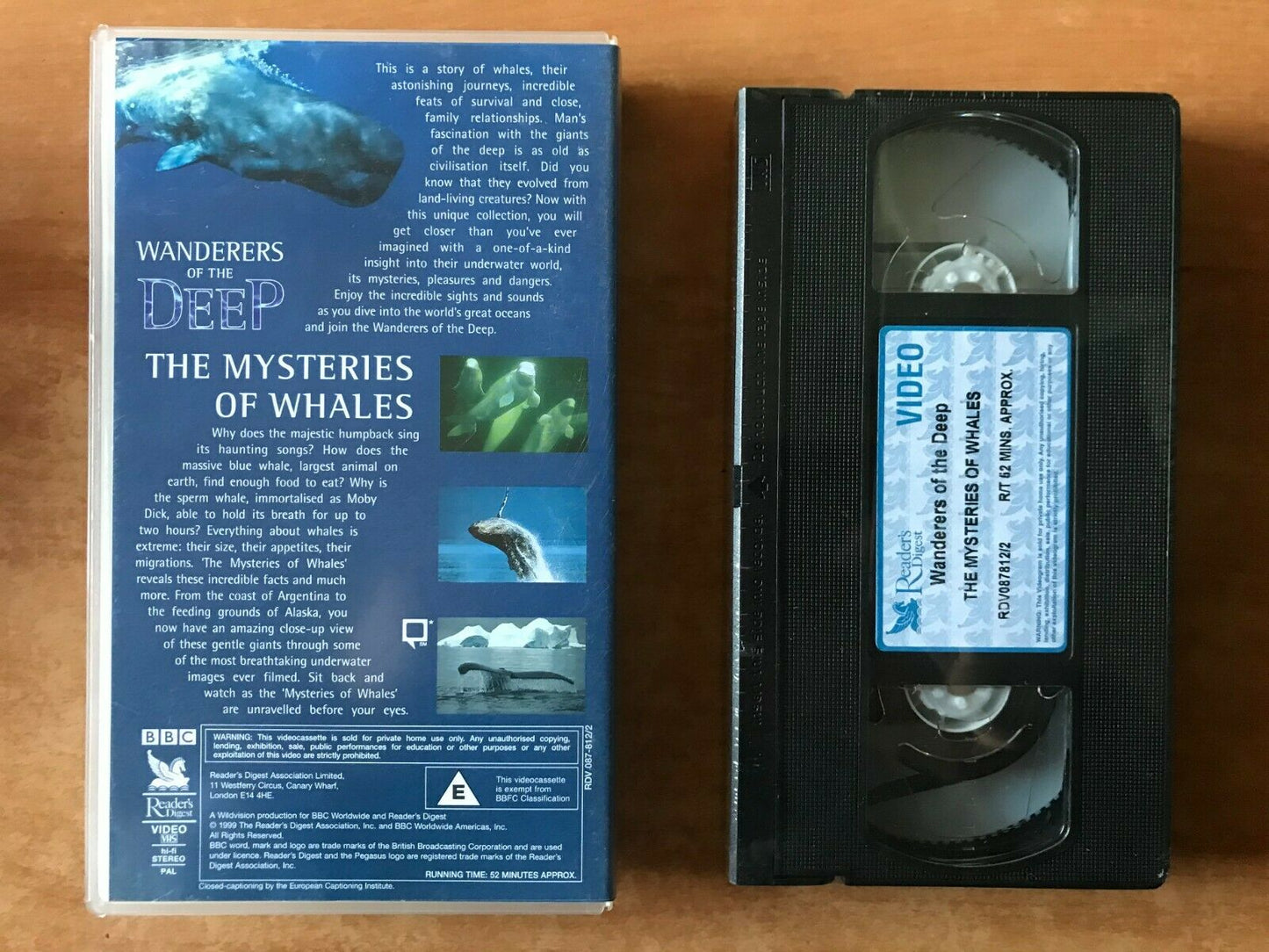Wanderers Of The Deep: The Mysteries Of Whales (BBC); [New Sealed] - Pal VHS-