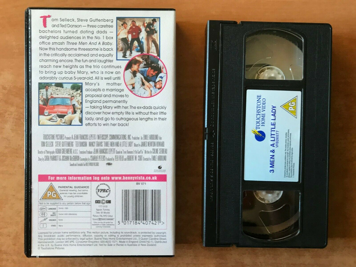 Three Men And A Little Lady (1990): Parental Action - Comedy - Tom Selleck - VHS-