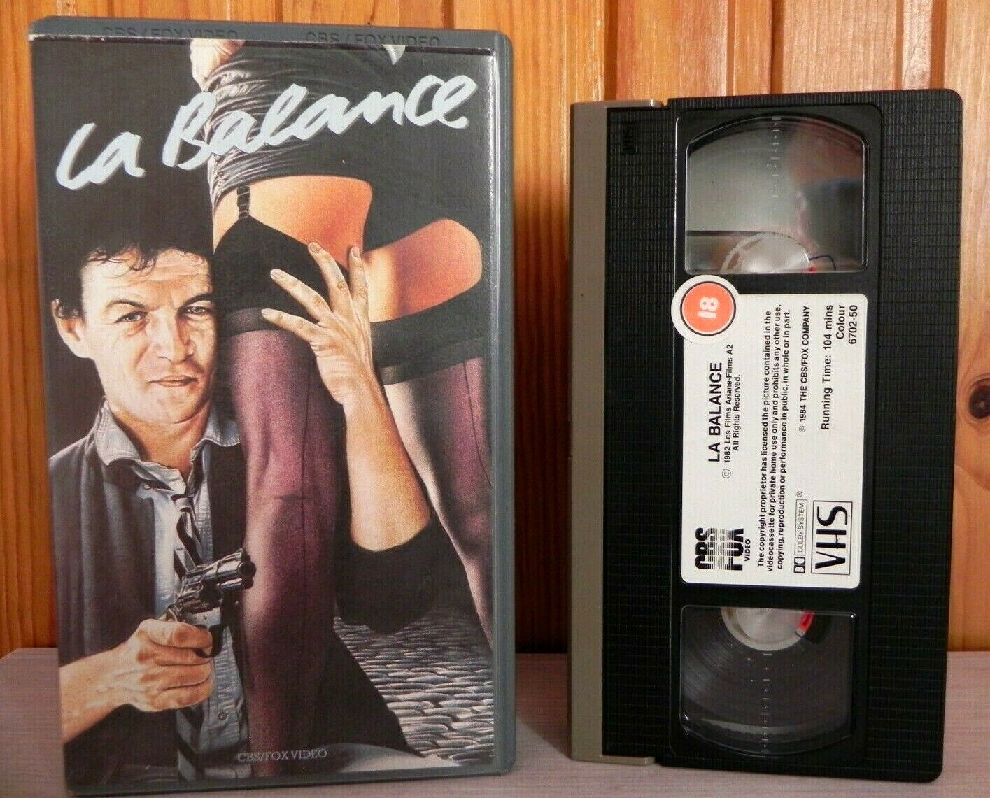 La Balance (1982): CBS/FOX Pre-Cert - Deadly Drama - French Mafia - Pal VHS-