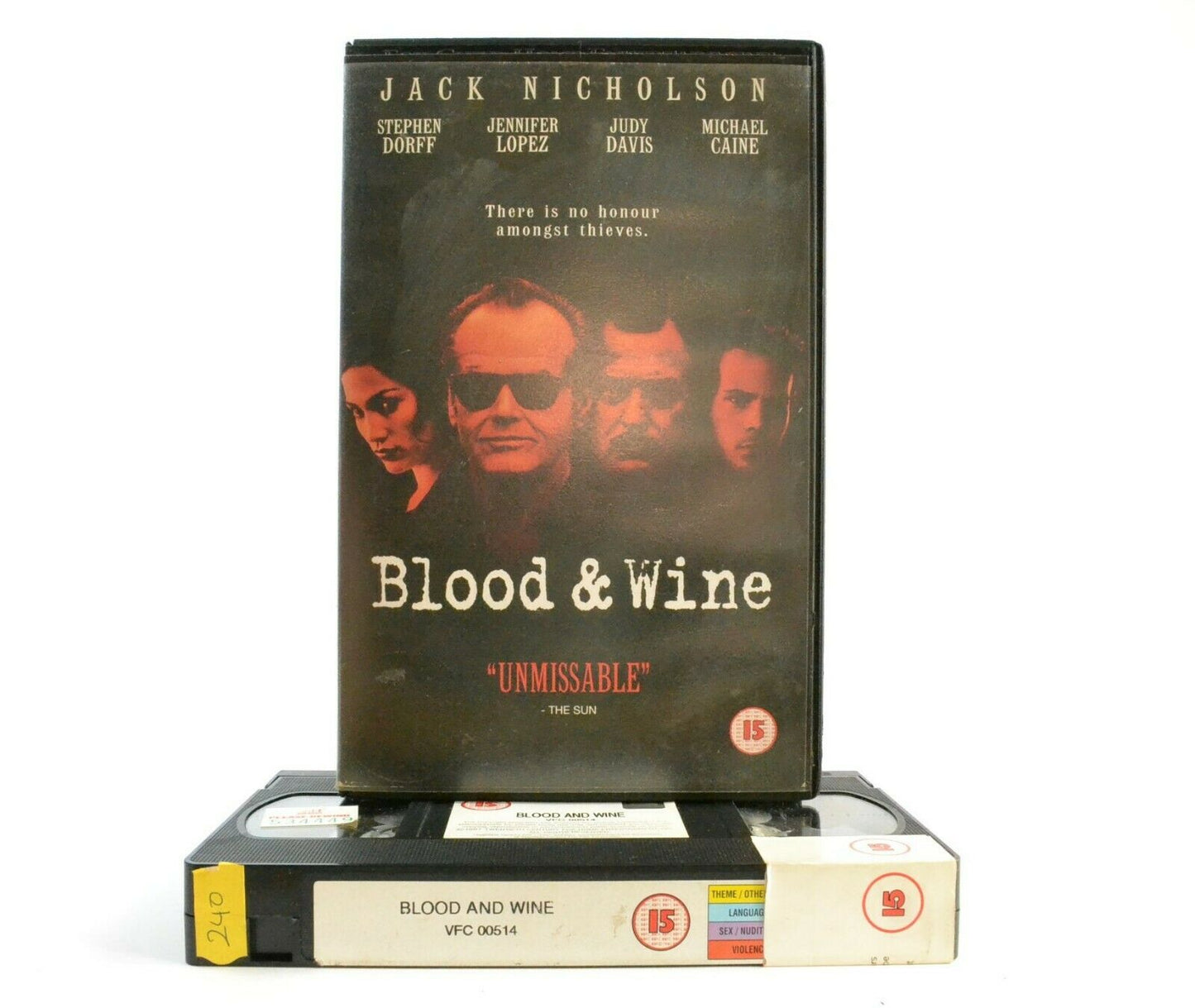 Blood And Wine: Neo-Noir Thriller (1996) - Large Box - Jack Nicholson - Pal VHS-