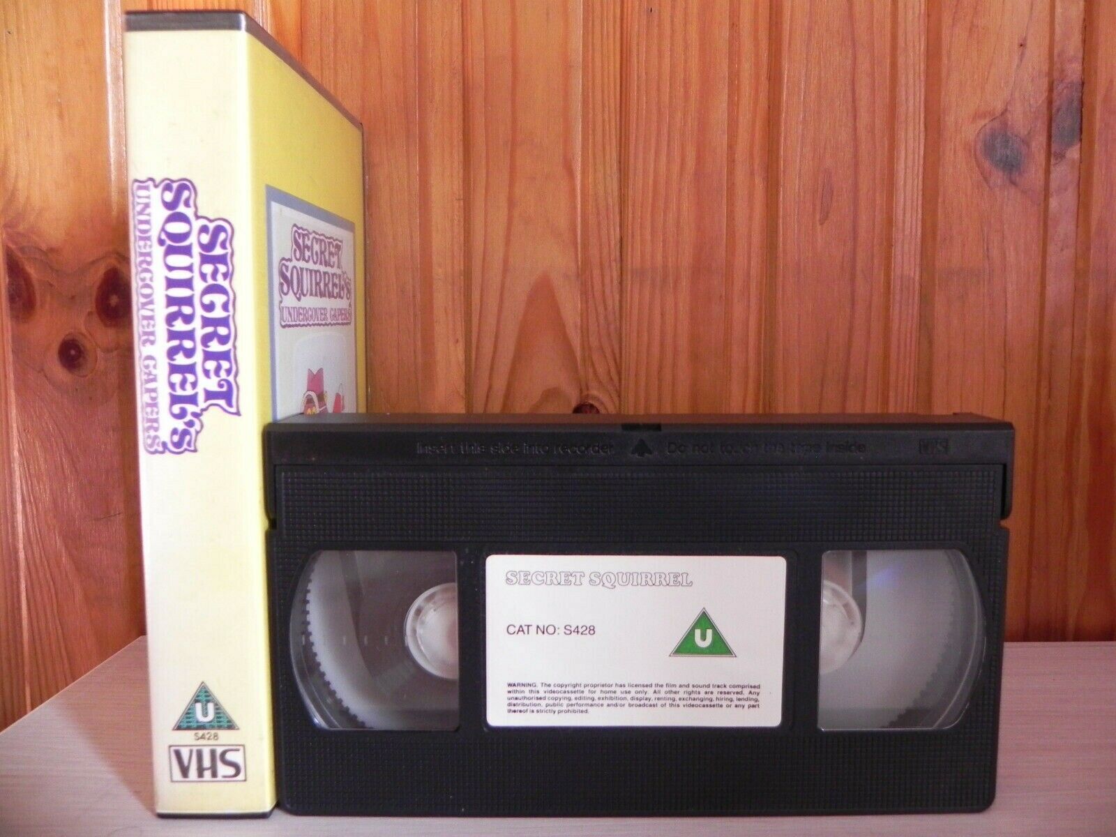 SECRET SQUIRREL'S - UNDERCOVER CAPERS - 1986 - HANNA-BARBERA VIDEO - S428 - VHS-
