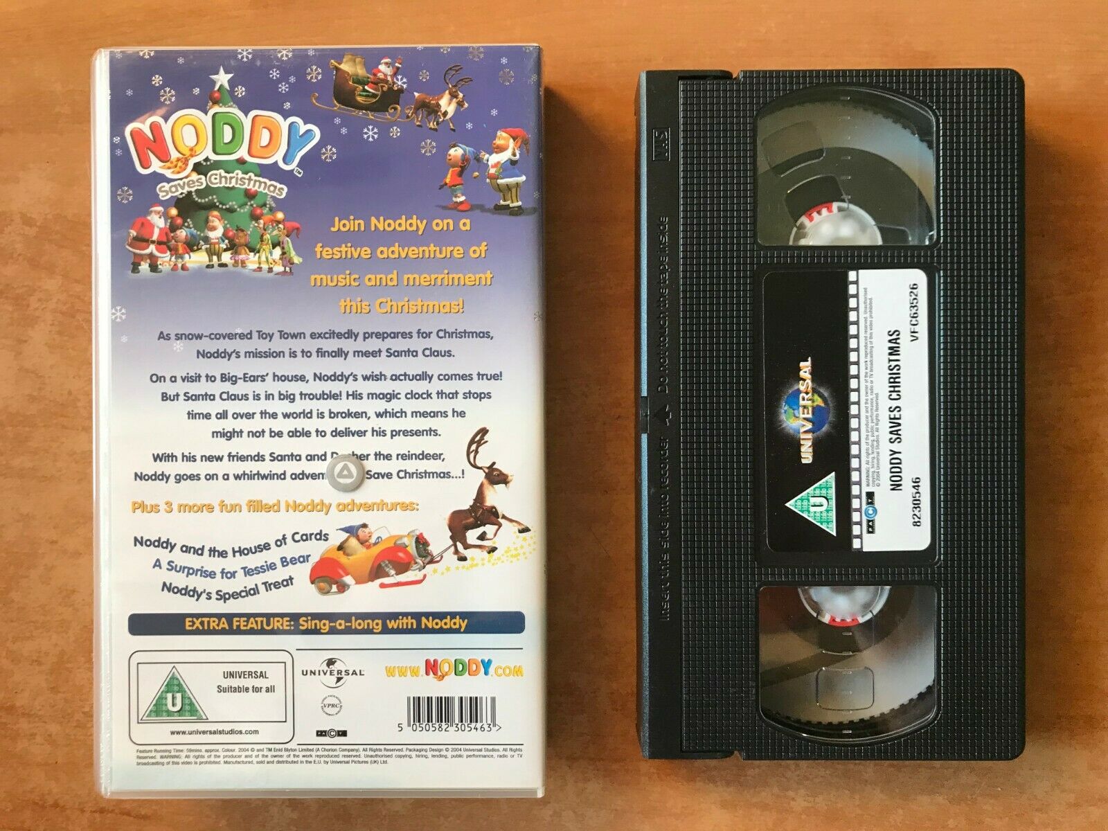 Noddy Saves Christmas - Holiday Special - Singalong Songs - Children's - Pal VHS-