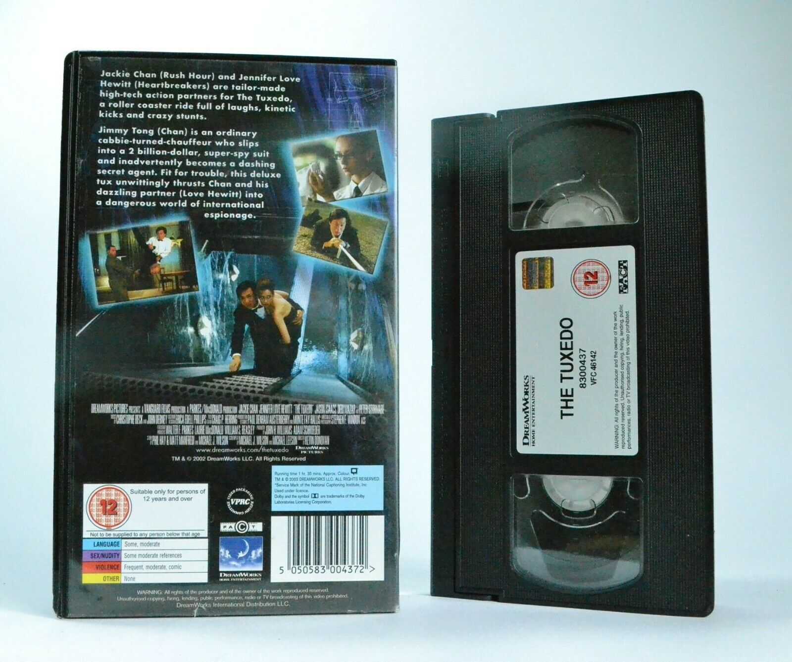 The Tuxedo: K.Donovan Film (2002) - Action Comedy - J.Chan/J.Love-Hewitt - VHS-