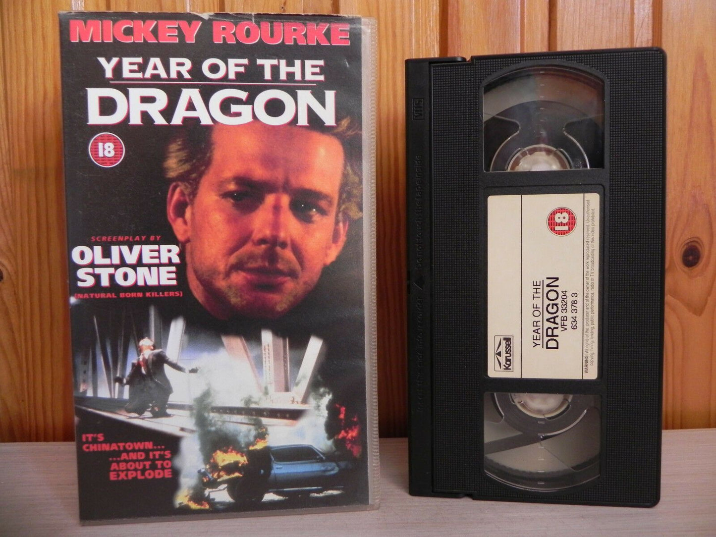 Year Of The Dragon - Mickey Rourke NYCPD - Unbelievable Drama Action - Pal VHS-