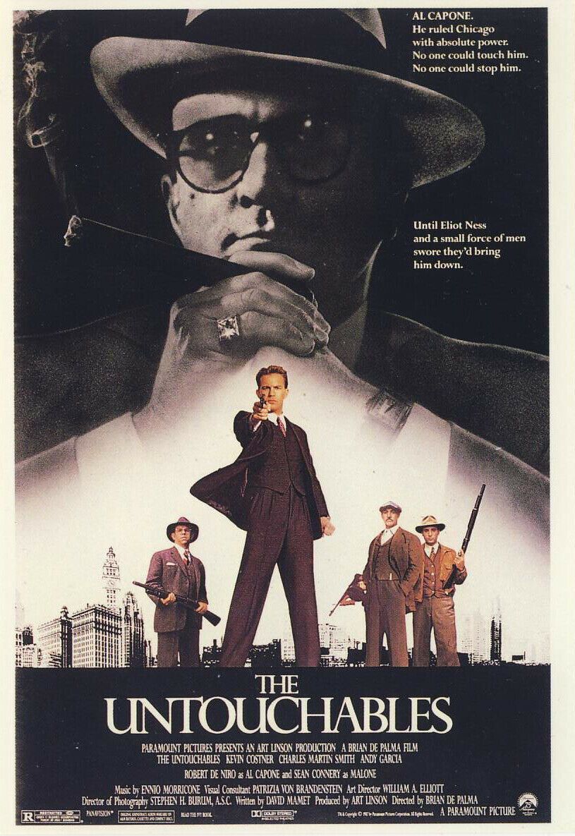 The Untouchables (1987): Gangster Drama [Al Capone] Robert De Niro - Pal VHS-