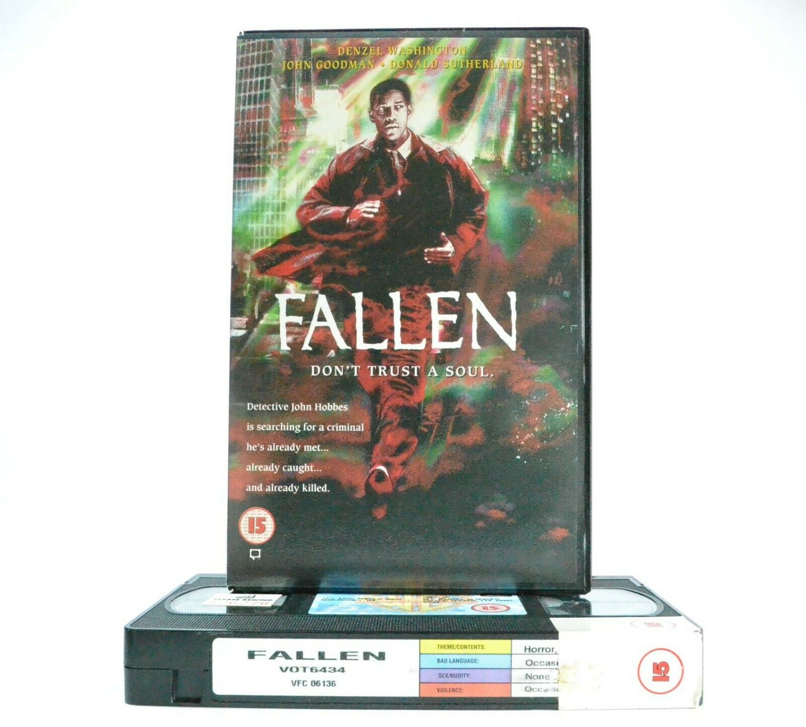 Fallen: Denzel Washington (1998) - Don't Trust A Soul - Thriller Large Box - VHS-