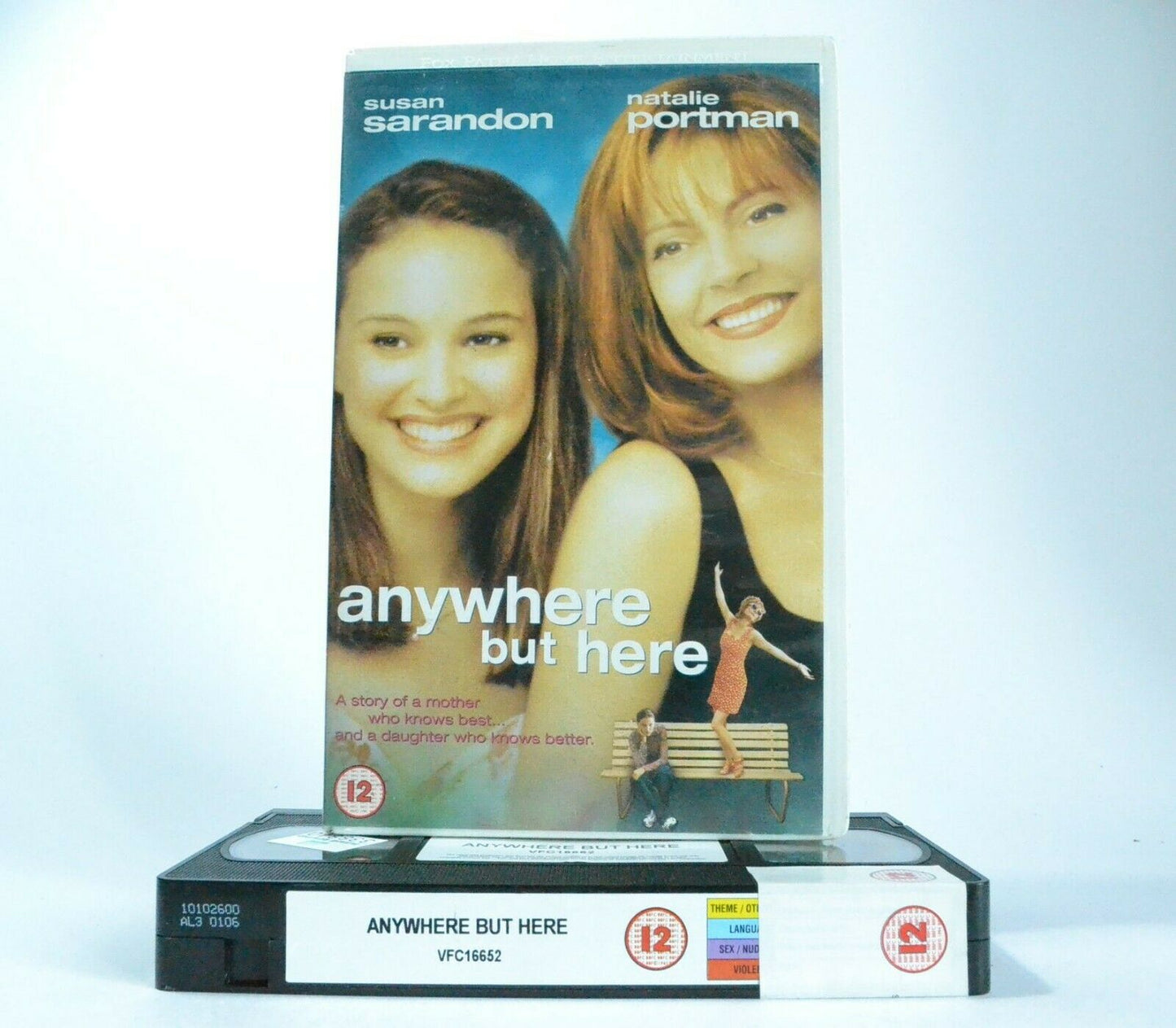 Anywhere But Here: S.Sarandon/N.Portman - Coming-Of-Age Comedy Drama - Pal VHS-