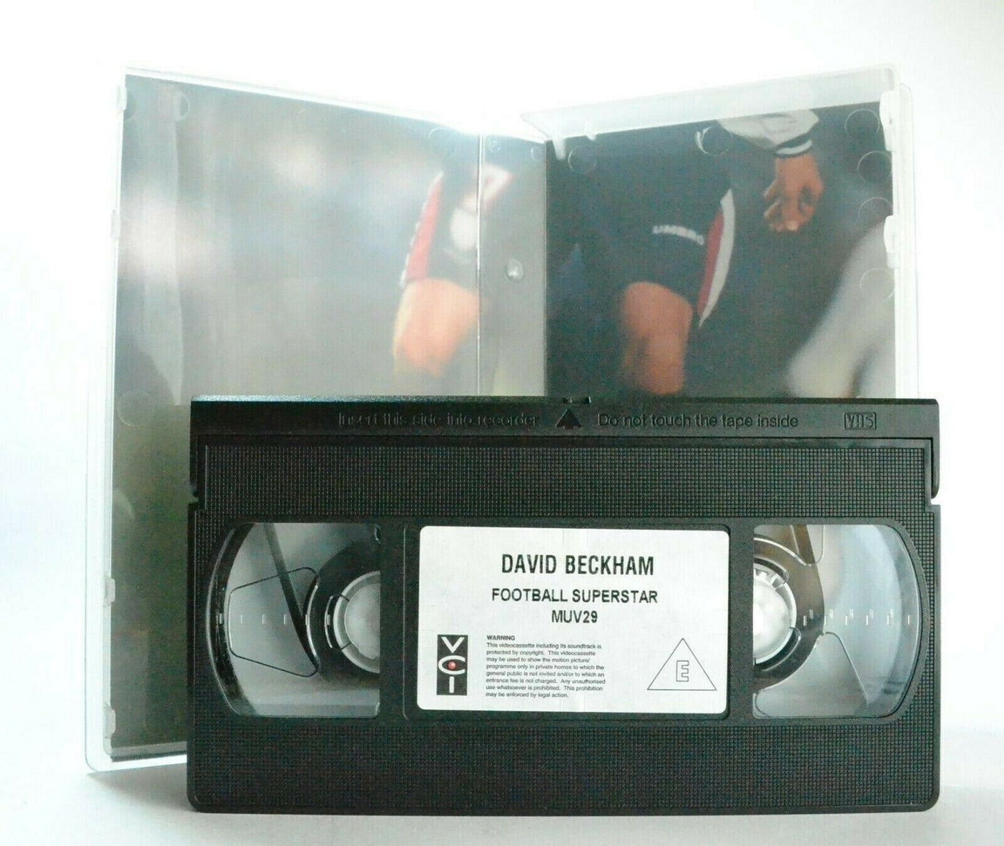 David Beckham: Football Superstar - Documentary - Poster Inside - Sports - VHS-