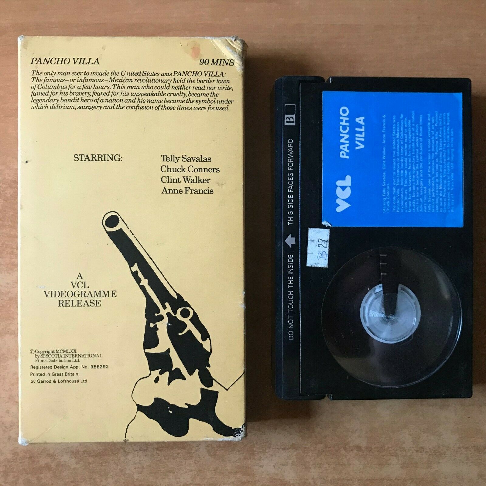 Pancho Villa (1972); [Carton Box]: Biographical Action - Telly Savalas - Betamax-