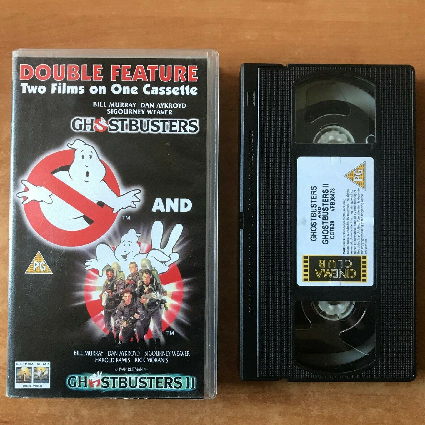 Ghostbusters / Ghostbusters 2; [Double Ghouly Action] Dan Aykroyd - Pal VHS-