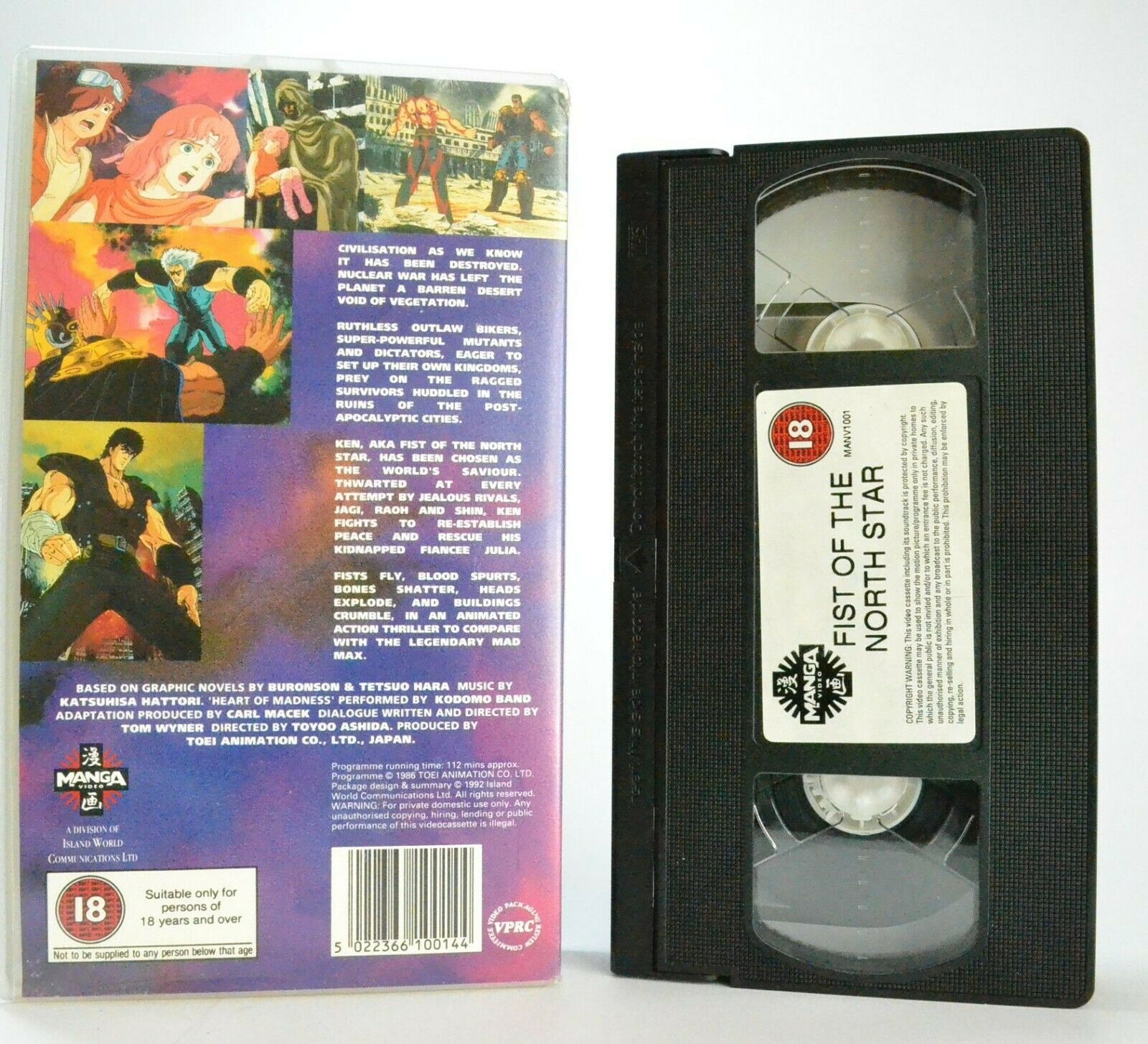 First Of The North Star: Animated Thriller - World After Nuclear War - Pal VHS-