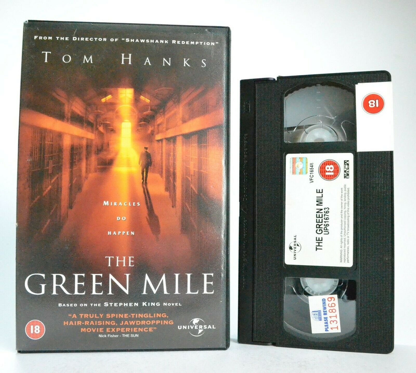 The Green Mile: Based On S.King Novel - Drama - Large Box - Tom Hanks - Pal VHS-