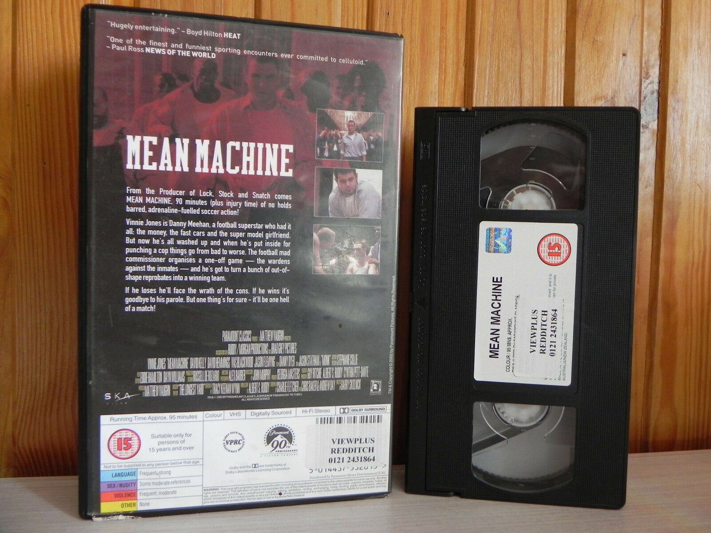 Mean Machine - Statham - Vinnie Jones - Large Box - Ex-Rental - Action - Pal VHS-