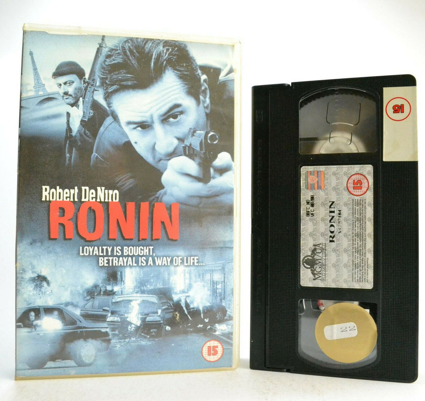 Ronin - Metro Goldwyn - Action - Robert De Niro - Jean Reno - Sean Bean - VHS-