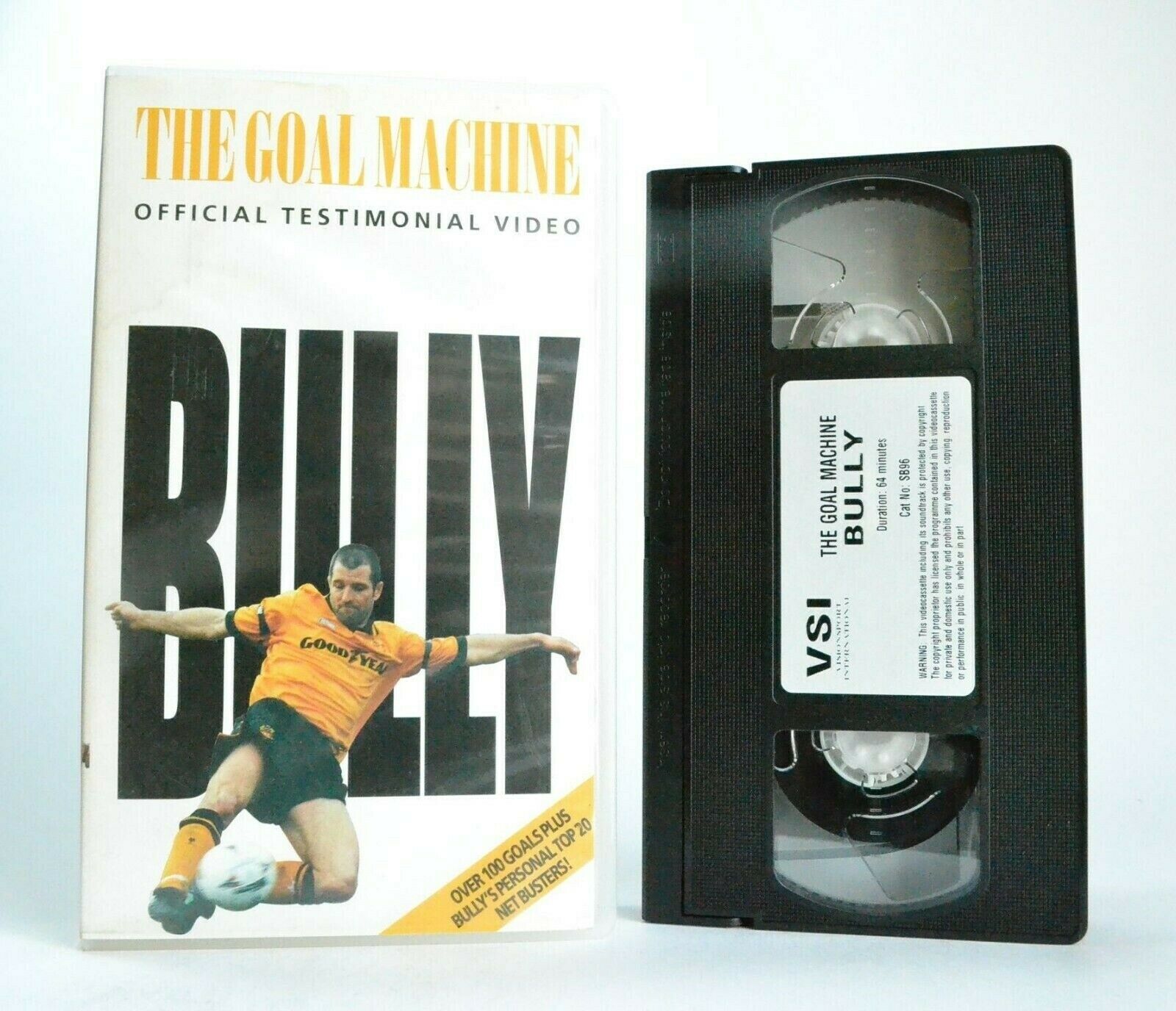 Bully: The Goal Machine - Steve Bull - (1996) Documentary - Football - Pal VHS-