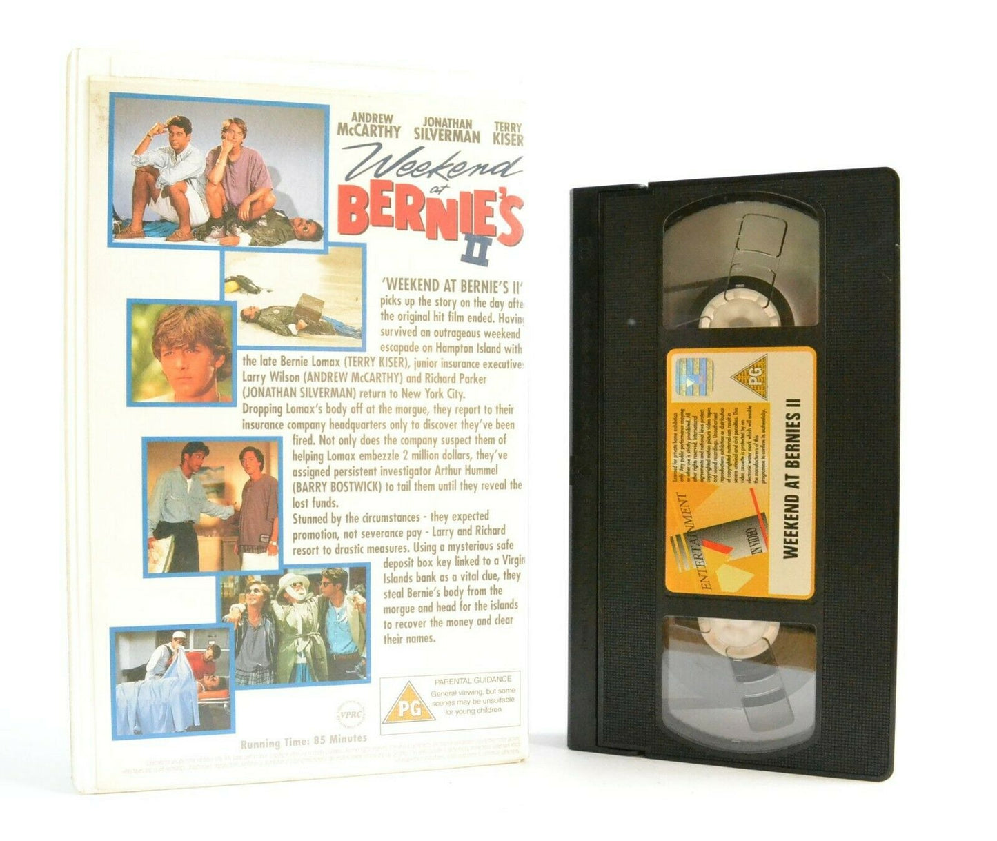 Weekend At Bernie's 2 - Large Box - Comedy Classic - Bernie's Still Dead - VHS-