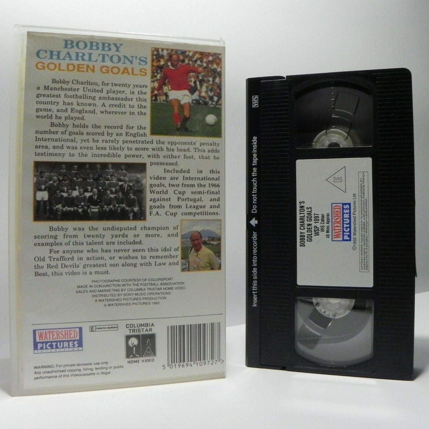 Bobby Charlton: Golden Goals - F.A. Video Series - Football Legend - Pal VHS-