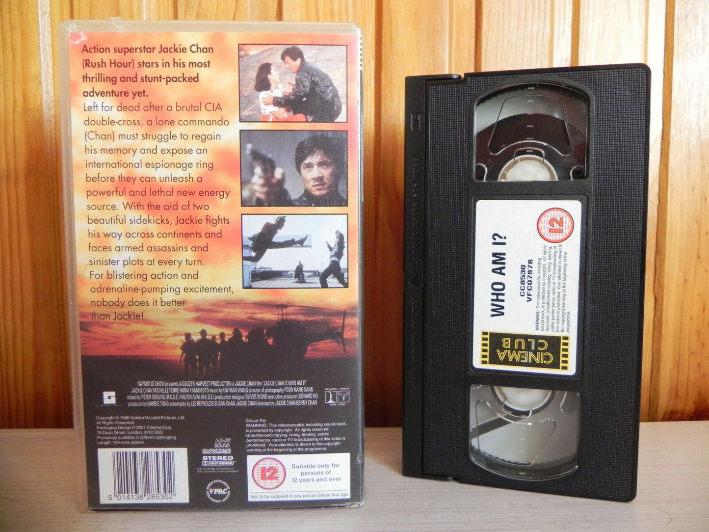 Jackie Chan - Who Am I - Top Stunt KungFu/Wushu - Blistering Family Action - VHS-