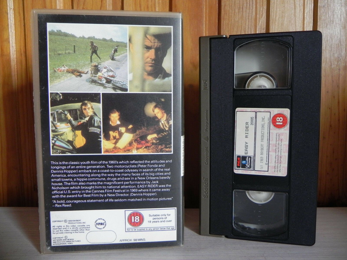 Easy Rider - Columbia Pictures - Drama - Peter Fonda - Dennis Hopper - Pal VHS-