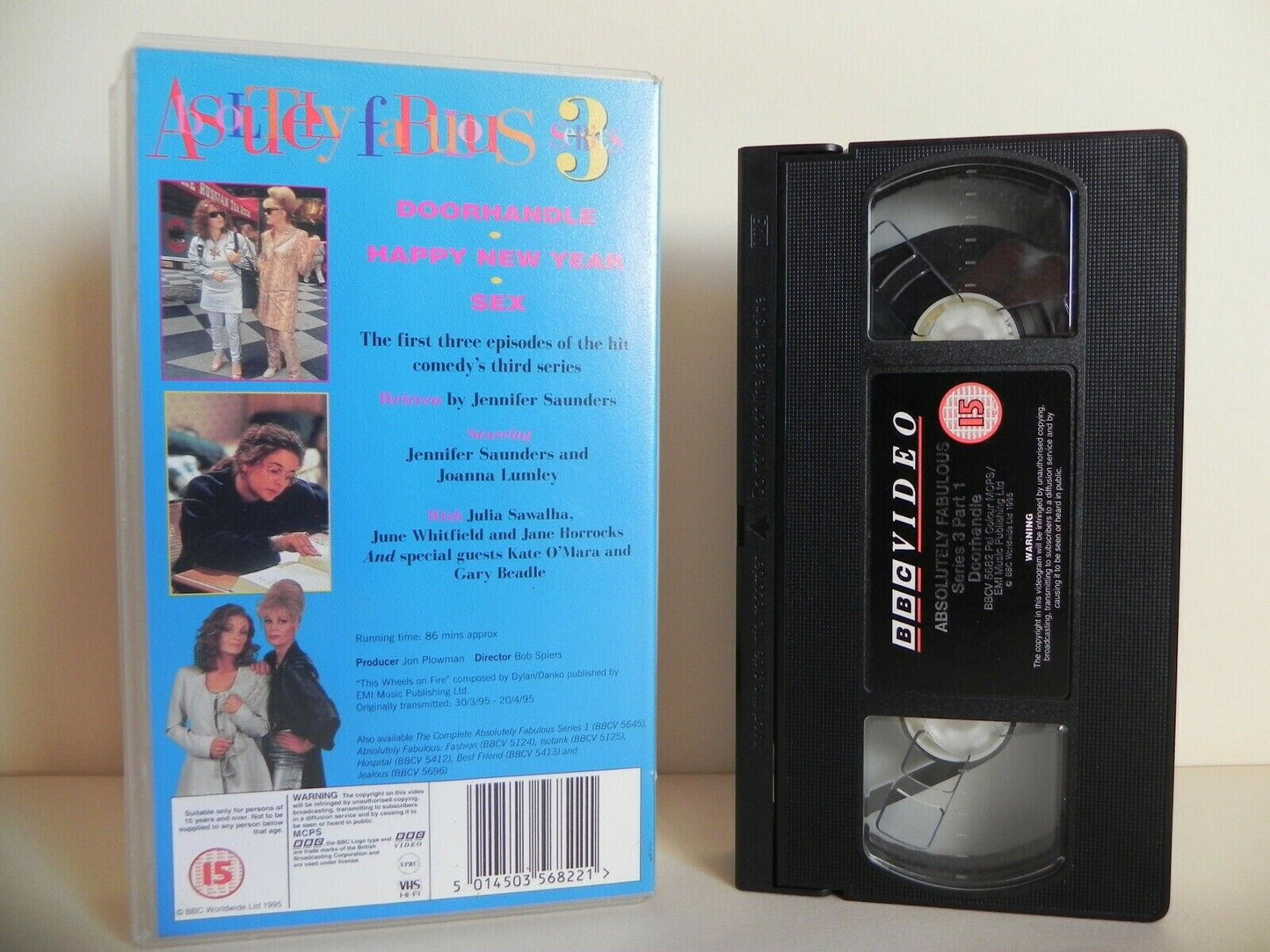 Absolutely Fabulous - Series 3 - BBC - Three Episodes: "Happy New Year" - Pal VHS-