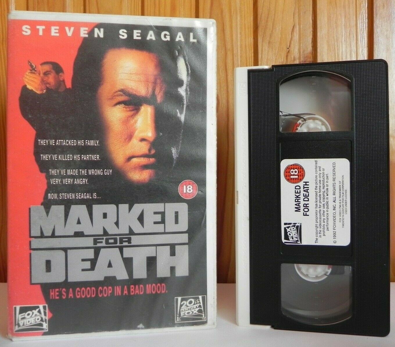 Marked For Death: (1990) Fox - Martial Arts - Steven Seagal - Large Box - VHS-