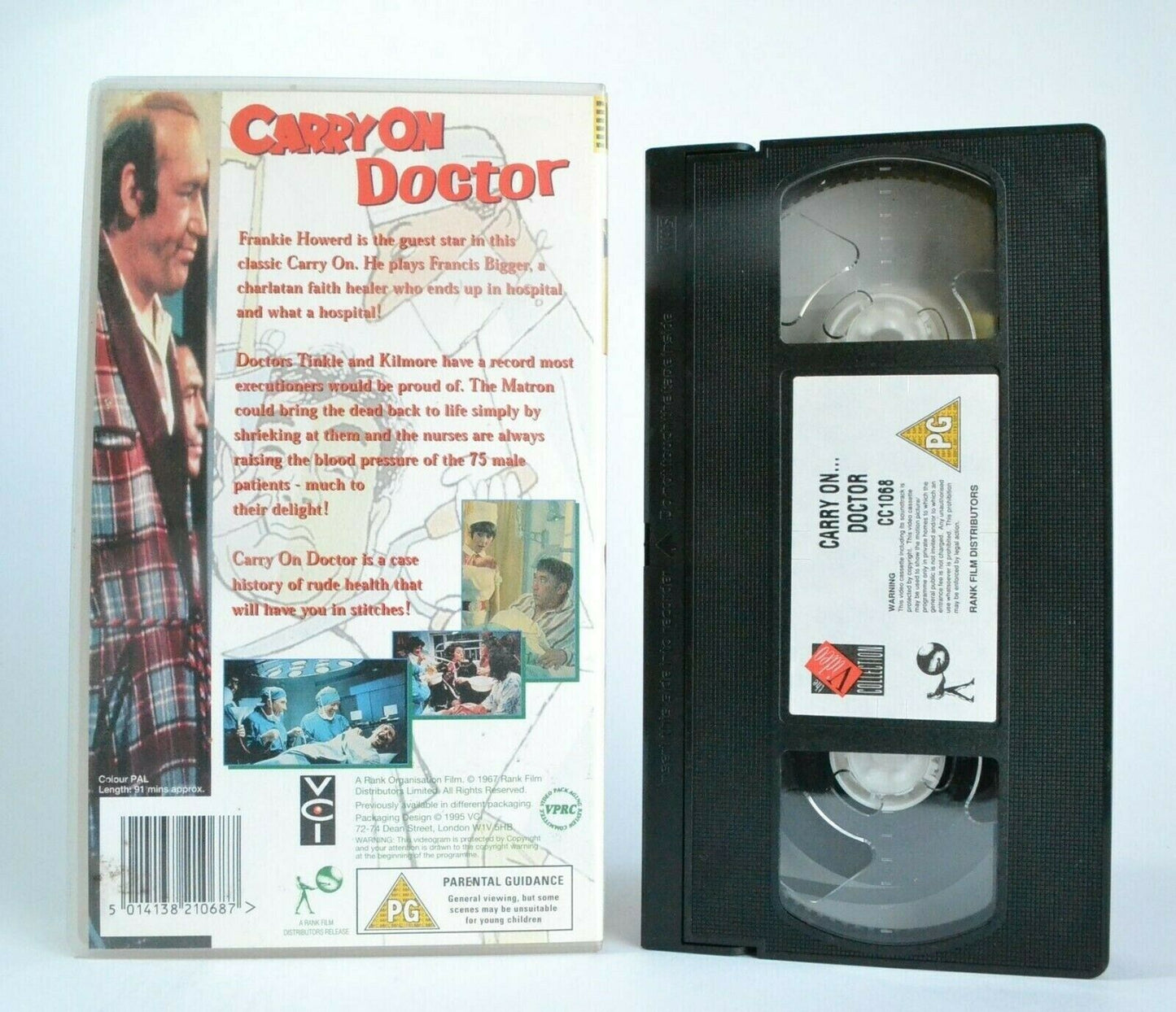 Carry On: Doctor (1967) - Medical Comedy - Frankie Howerd/Sidney James - VHS-