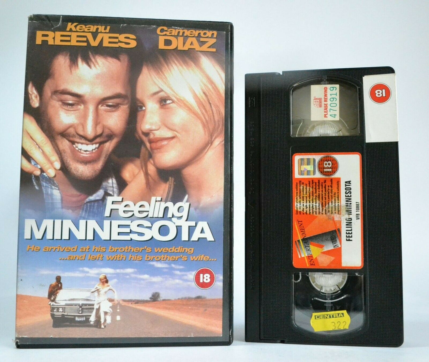 Feeling Minnesota: K.Reeves/C.Diaz - Comedy/Drama (1996) - Large Box - Pal VHS-