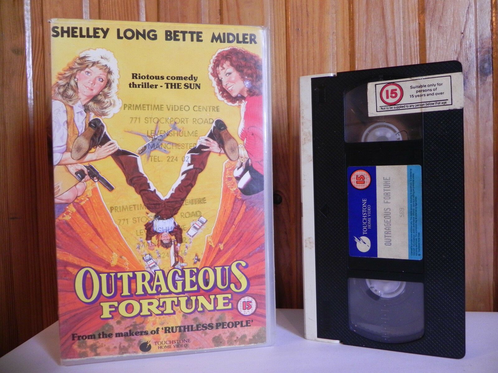 Outrageous Fortune - Touchstone - Comedy - Bette Midler - Large Box - Pal VHS-