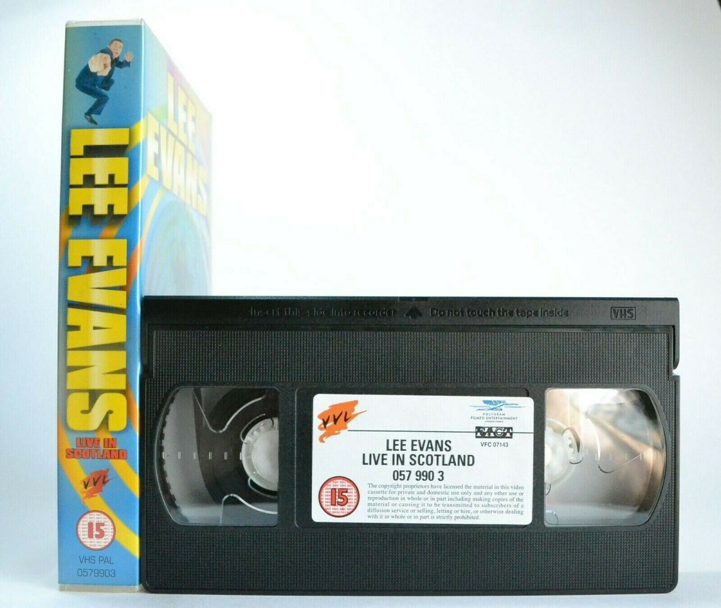 Lee Evans: Live In Scotland - Edinburgh Playhouse - Physical Comedy - Pal VHS-
