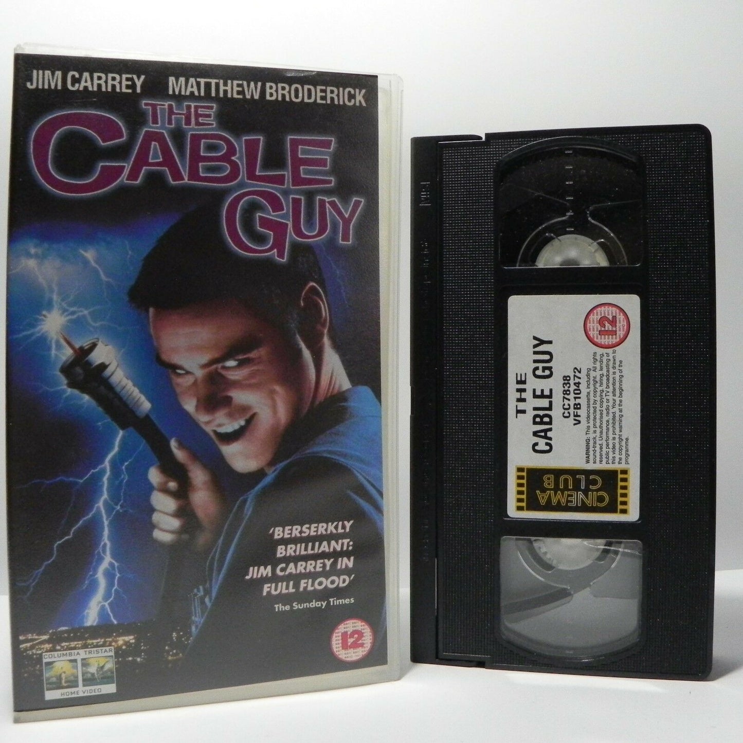 The Cable Guy: (1996) Comedy - J.Carrey/M.Broderick - Ben Stiller Film - Pal VHS-