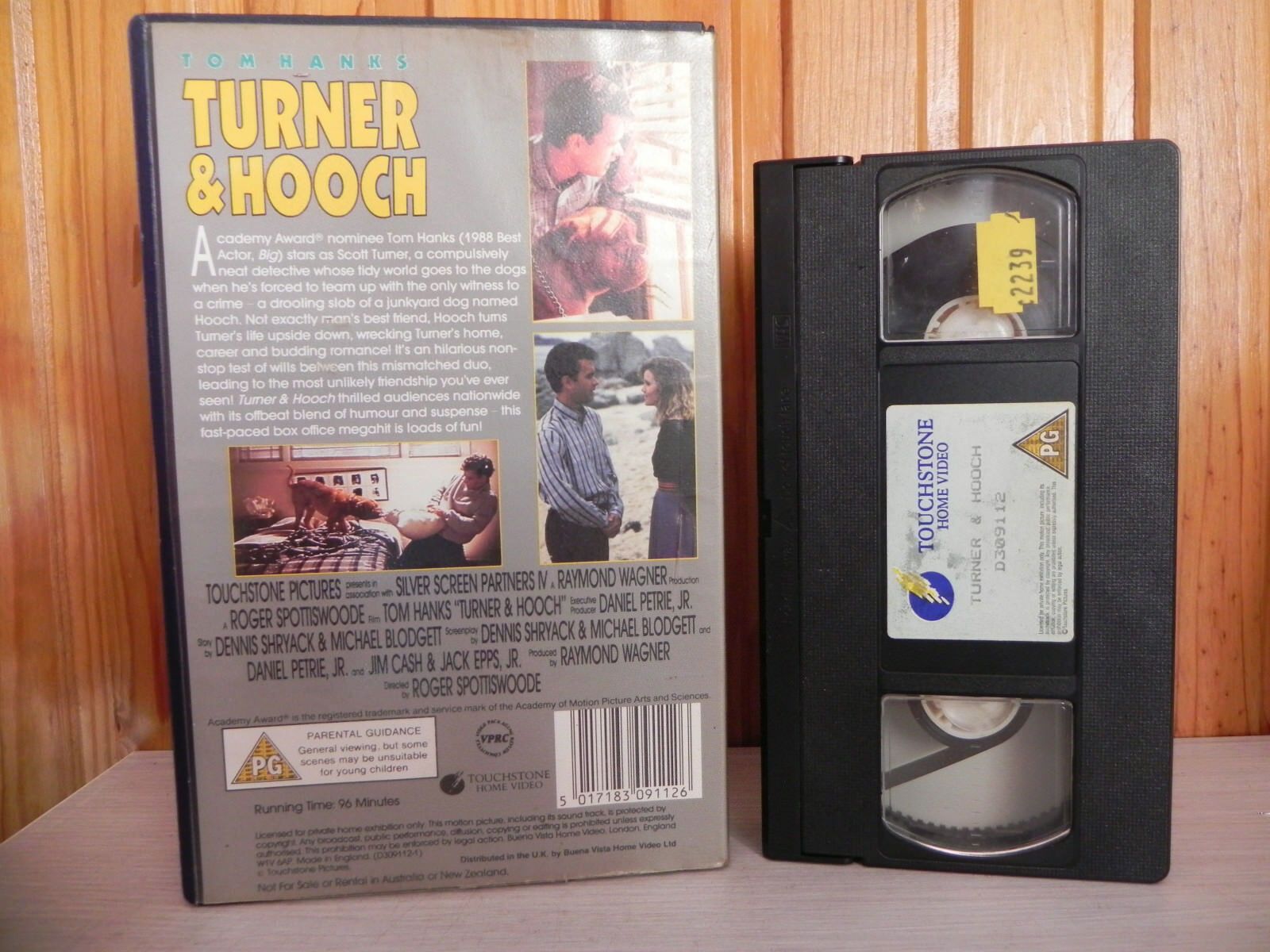 Turner And Hooch - Mans Best Friend - Comedy - Big Box Video - Tom Hanks - VHS-