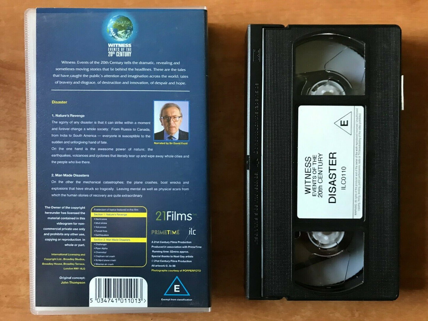 Disaster: Nature's Revenge [Sir David Frost]: Earthquakes - Chernobyl - Pal VHS-