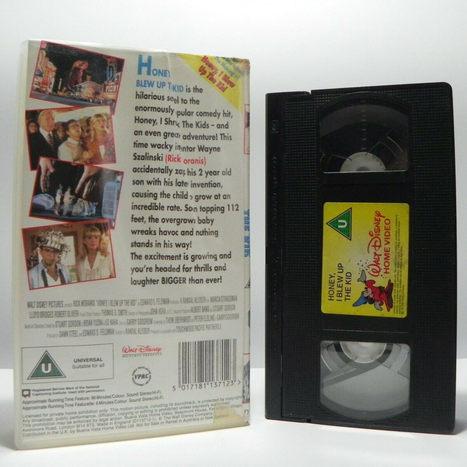 Honey, I Blew Up The Kids - Disney's Classic Comedy - Rick Moranis - Pal VHS-
