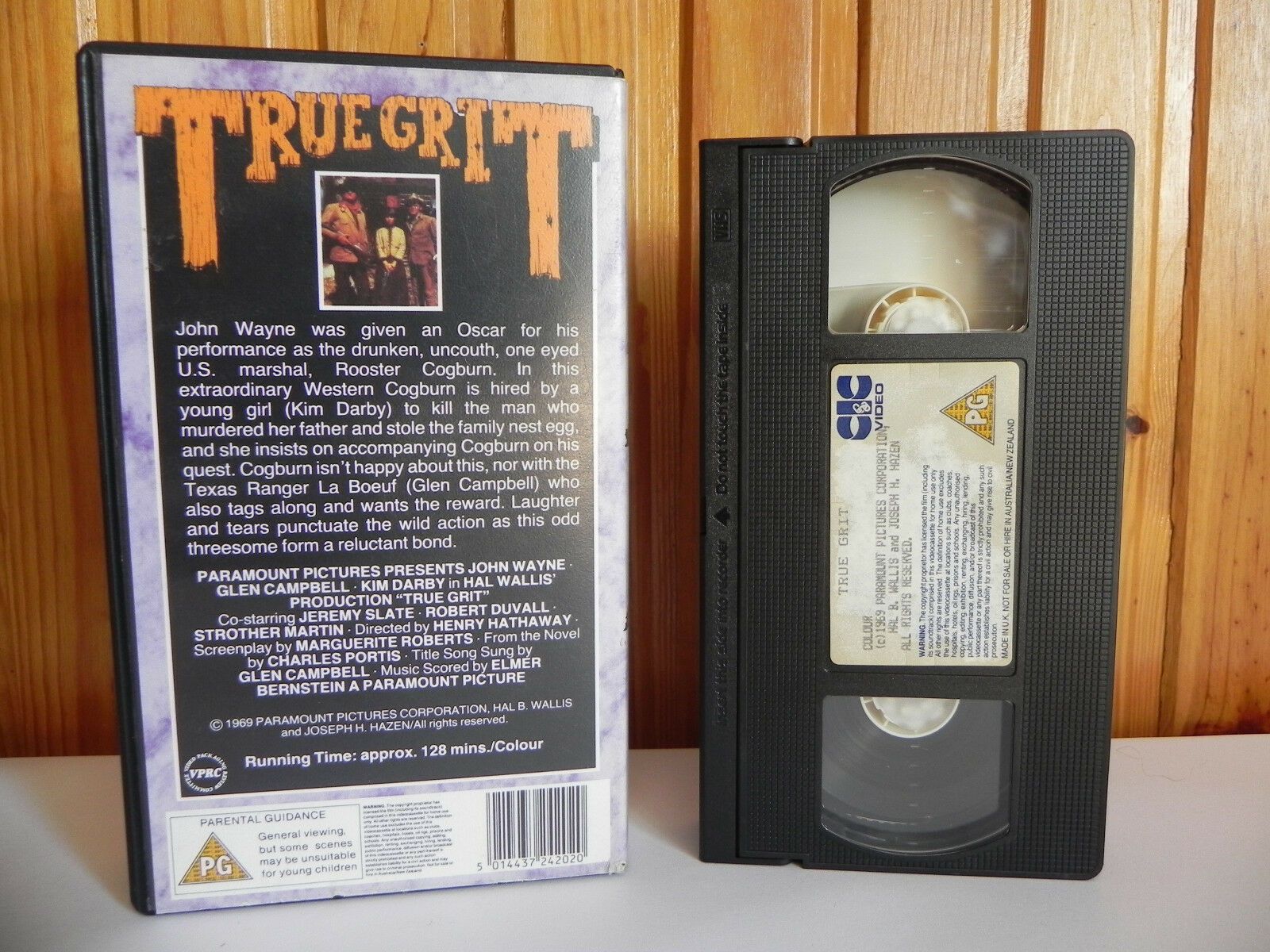 True Grit - CIC Video - Classic Western - Hollywood Gold - John Wayne - Pal VHS-