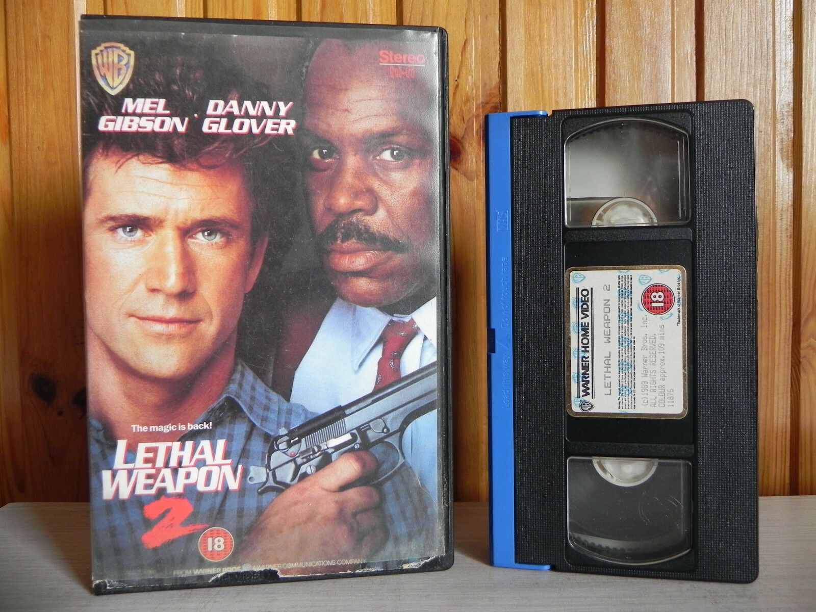 Lethal Weapon 2 - Warner - Action - Mel Gibson & Danny Glover - Large Box - VHS-
