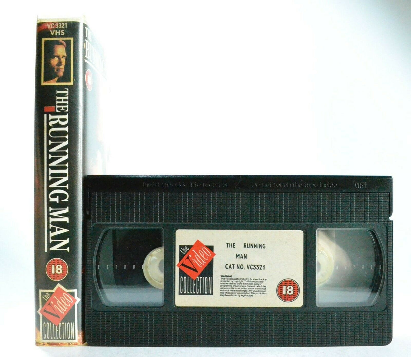 The Running Man: Based On S.King Novel - Sci-Fi Action - A.Schwarzenegger - VHS-