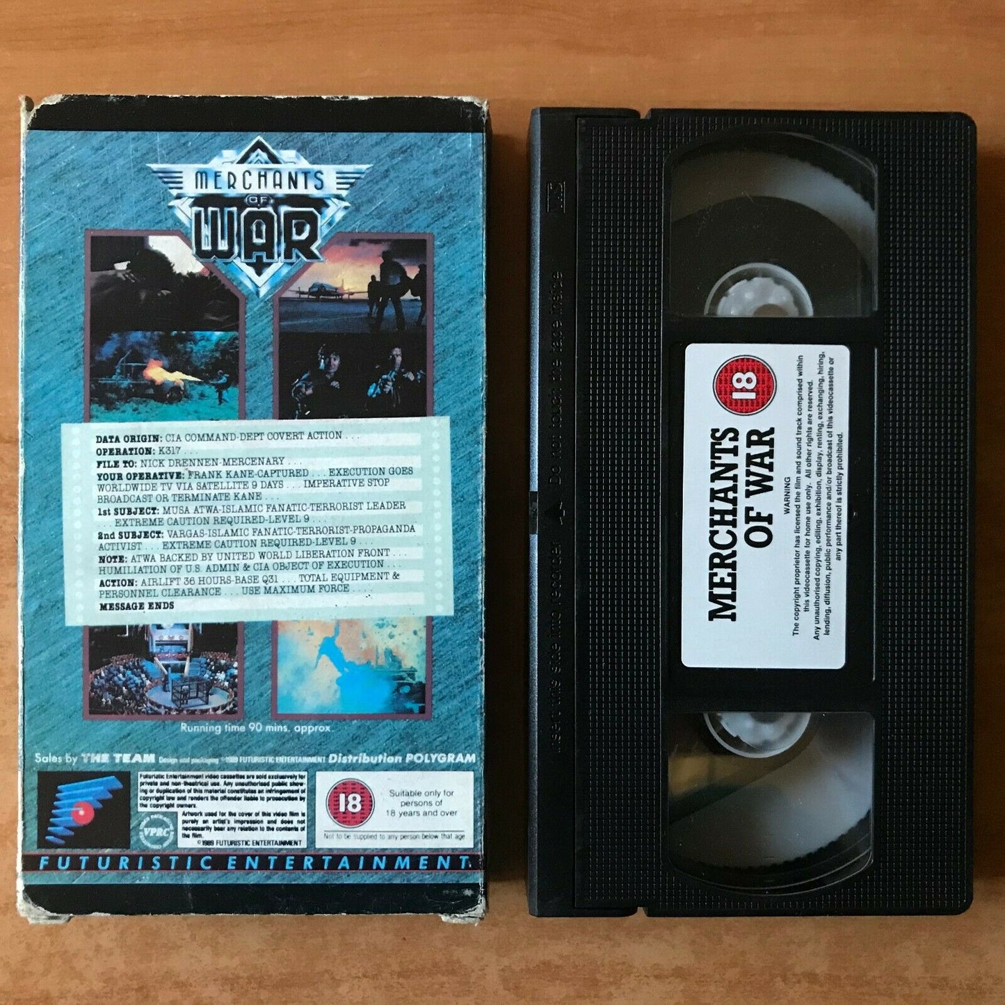 Merchants Of War [Futuristic Entertainment] Carton - Action; Asher Brauner - VHS-
