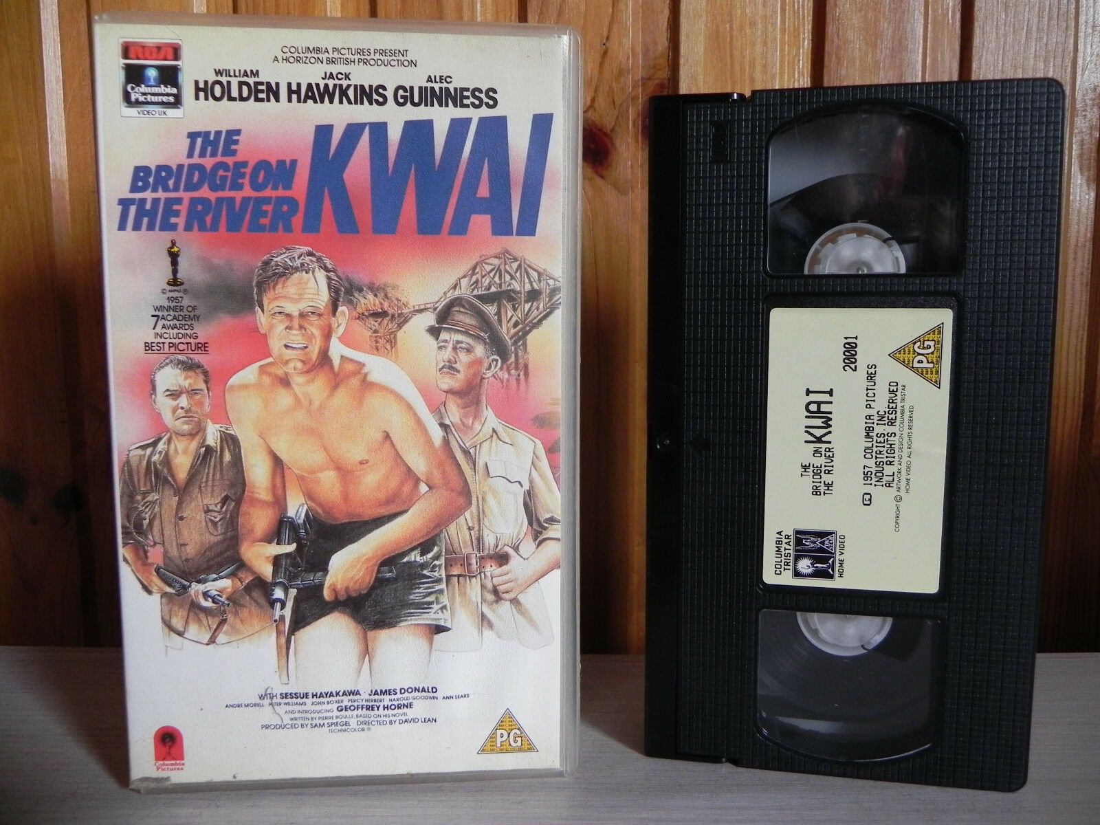 The Bridge On The River Kwai - Columbia Pictures - William Holden - Pal VHS-