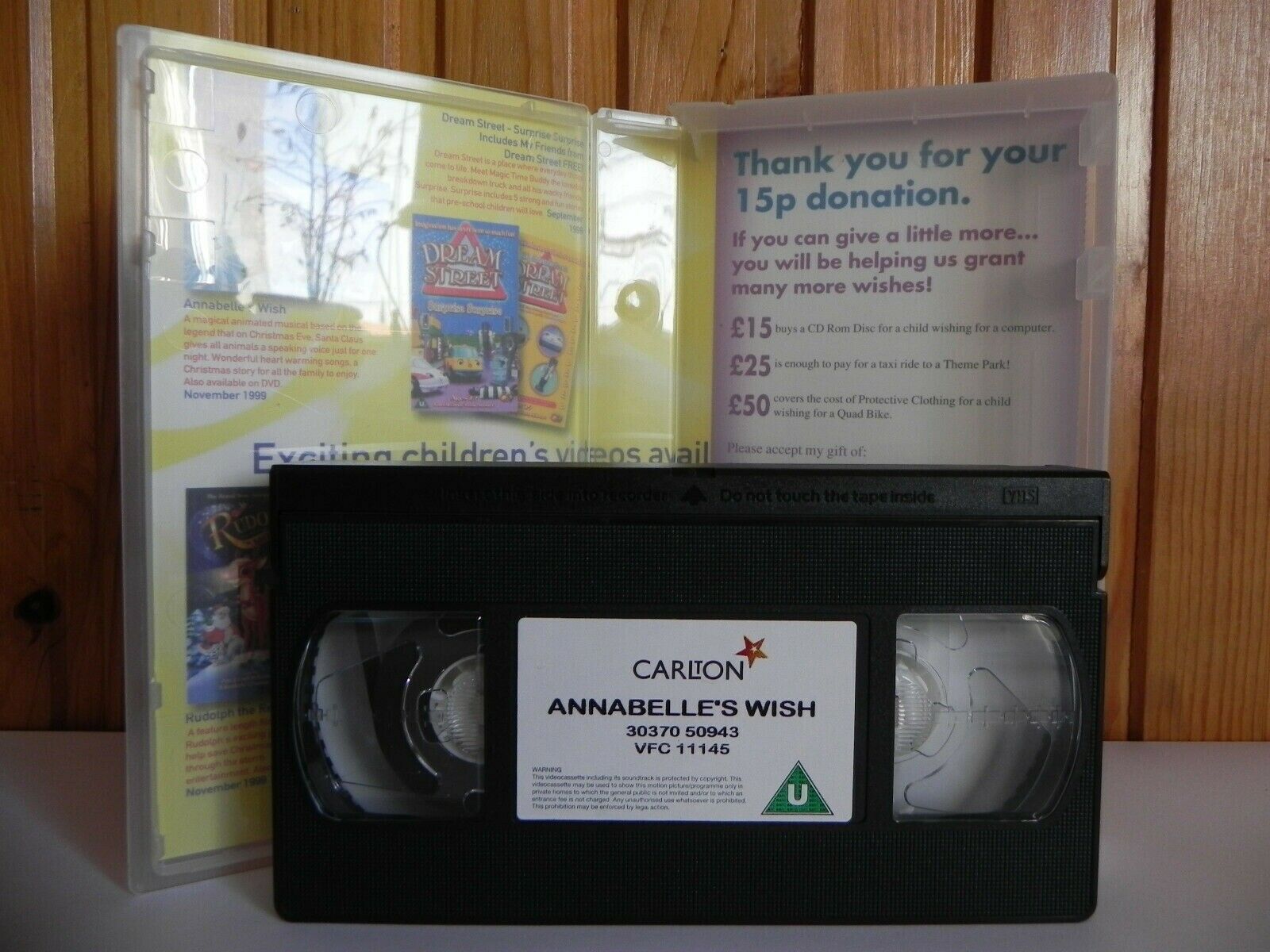 Annabelle's Wish - Carlton - Wishes Can Come True - Animated - Kids - Pal VHS-